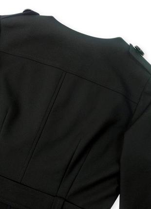 Платье в стиле «милитари» черного цвета7 фото