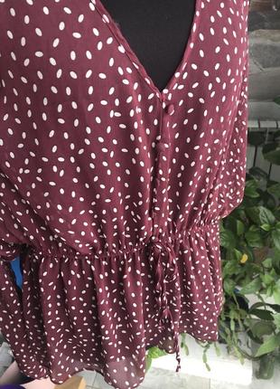 Блузка цвета спелой вишни3 фото