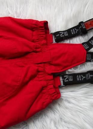 Теплі термо зимові гірськолижні вологостійкі штани брюки напівкомбінезон комбінезон h&m l.o.g.g4 фото