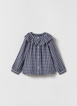 Zara рубашка блуза для девочки 2-3роки (98см)