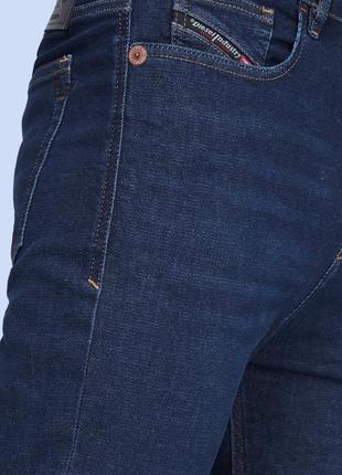 Чоловічі круті плотні якісні сині джинси slim diеsel