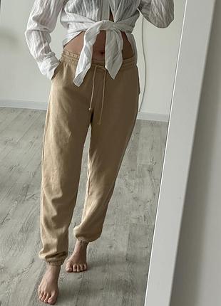 Штани джокери спортивні штани бежеві zara