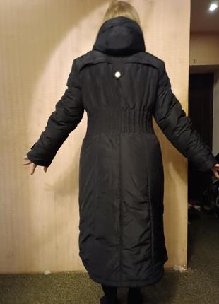 Шикарний теплий пуховик куртка довга куртка, пальто.5 фото