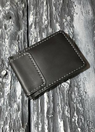 Кожаный кошелек зажим