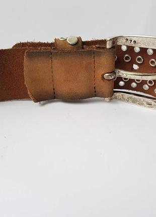 Ремень с заклепками bernd gotz, нижняя, натуральная кожа. 96 см. 39 мм.