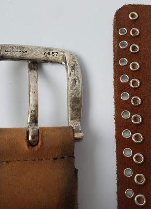 Ремень с заклепками bernd gotz, нижняя, натуральная кожа. 96 см. 39 мм.