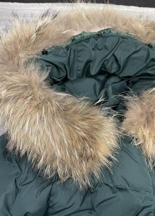 Пальто з натуральним хутром єнота2 фото