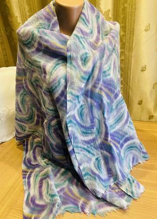 Женский  шарф, без бахромы  от бренда /hobo /100%  тончайшая шерсть /индия.2 фото