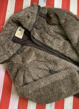 Актуальная меховая теплая куртка шуба zara/тедди5 фото
