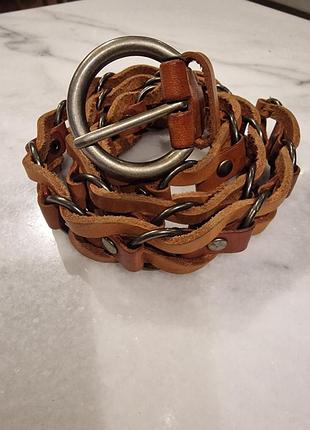 Ремінь пояс новий італія натуралтна шкіра