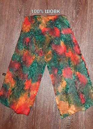 Elaine pippon 100% шелк шифоновый легкий шарф