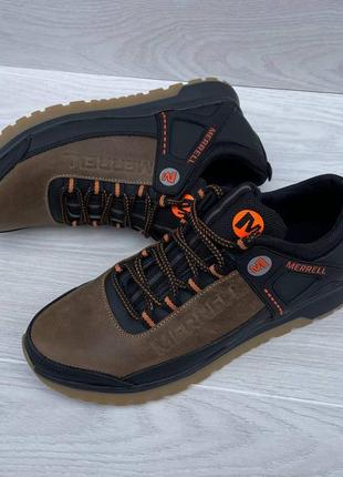 Мужские кожаные кроссовки merrell3 фото