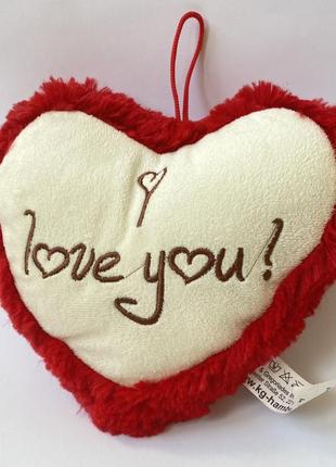 Велика іграшка серце з написом «i love you»5 фото