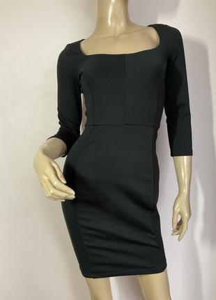 Обедренное черное платье/xs/ brend h &amp; m/1 фото