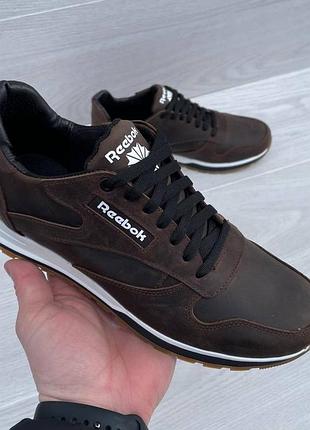 Мужские кожаные кроссовки reebok7 фото