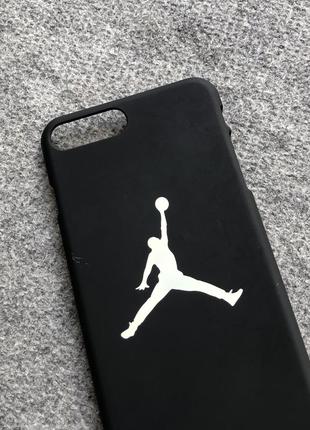 Крутой чехол nike jordan чехол для iphone 8,7 plus plastic case black4 фото