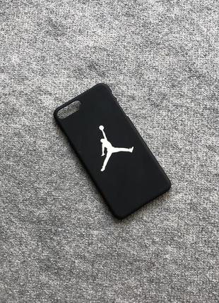Крутой чехол nike jordan чехол для iphone 8,7 plus plastic case black2 фото