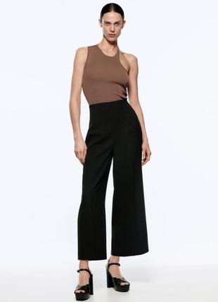 Новые брюки-кюлоты zara размер м