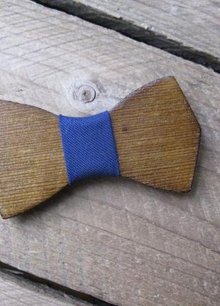 Краватка-метелик (метелик) дерев'яний дитячий1 фото