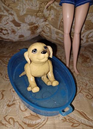 Лялька  барбі з собакою набір barbie "водні забави",4 фото