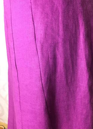 Новая юбка клиньями, юбка из льна5 фото