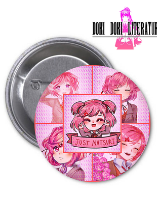 Значок doki doki literature club літературний клуб тук тук ddlc natsuki