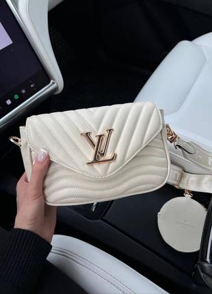 Сумка в стиле lv light beige