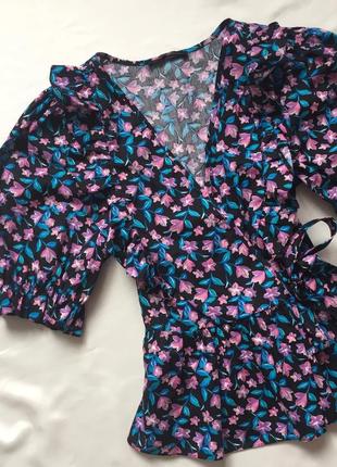 Блуза з об'ємними рукавами буфами george4 фото
