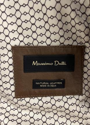 Кожанная куртка massimo dutti4 фото