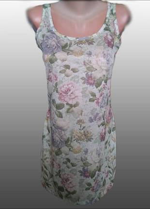 Короткое платье dorothy perkins/мини платье на лето/ цветочный принт2 фото