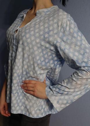 Італійська блуза-сорочка з набивним принтом