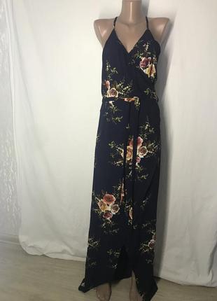 Крутое платье - сарафан в пол 14 размера2 фото