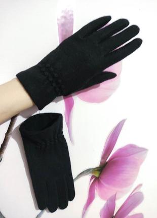 Перчатки черные женские размер 8