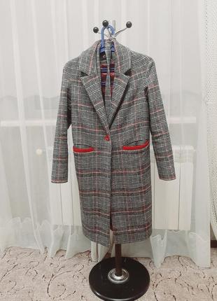 Пальто в клетку