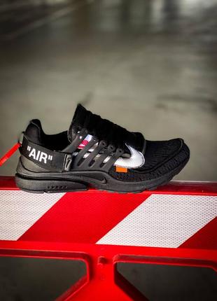 Кросівки off-white x nike air presto "black"