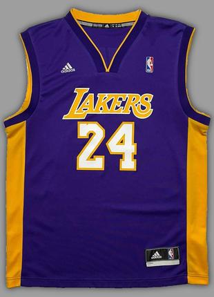 Баскетбольная майка adidas nba la lakers kobe bryant 24 jersey оригинал1 фото