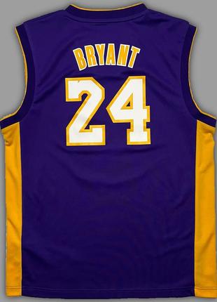 Баскетбольная майка adidas nba la lakers kobe bryant 24 jersey оригинал2 фото