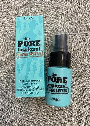 Спрей для закріплення макіяжу benefit the porefessional: super setter setting spray, 15 ml