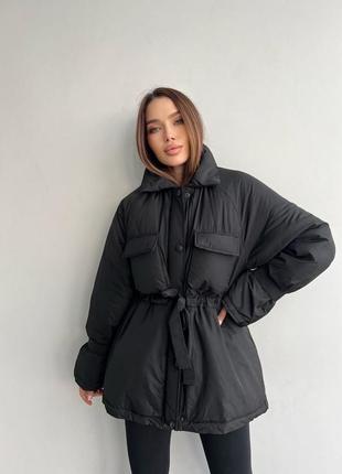 Стильна зимова куртка oversize4 фото