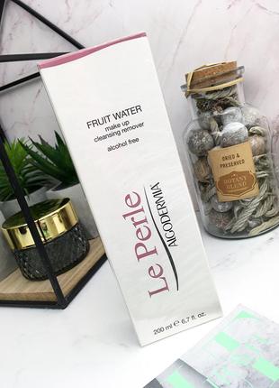 Фруктовая безалкогольная вода для снятия макияжа и очищения кожи le perle algodermia