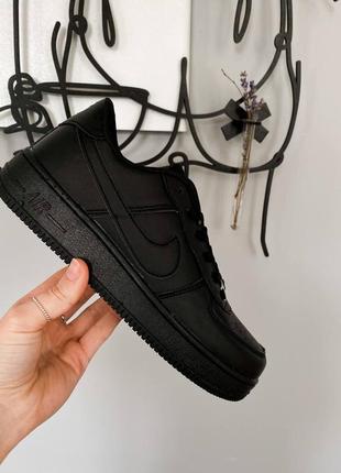 Кроссовки nike air force black аир форс черные