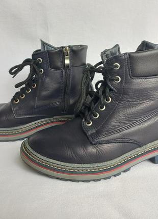 Ботинки деми кожа флис, стелька 21,5 см.