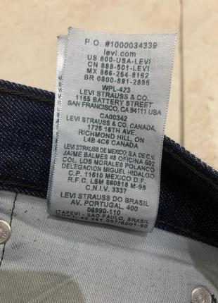 Джинси levis 501 чоловічі сині штани вінтажні9 фото