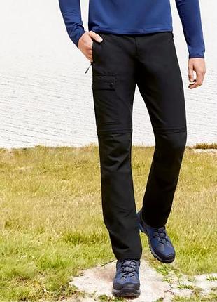 Мужские функциональные водо и ветрозащитные трекинговые штаны crivit германия