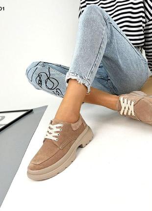 Стильные замшевые женские деми туфли classic 💛💙🏆6 фото