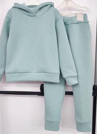 Дитячий теплий костюм на флісі для дівчинки та хлопчика. детский тёплый костюм на флтсе для девочки и для мальчика