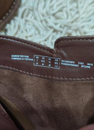 Кожаные ботинки фирмы clarks carleta paris размер 40-41.ботинки,полусапожки8 фото