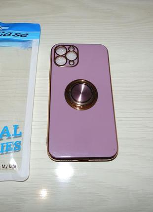Силіконовий чохол для iphone 11 pro з кільцем-тримачем