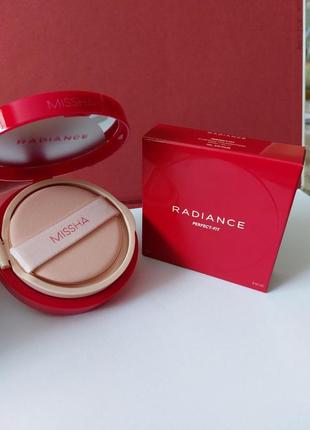 Кушон missha radiance perfect-fit cushion spf50+ pa+++  15 гр.6 фото