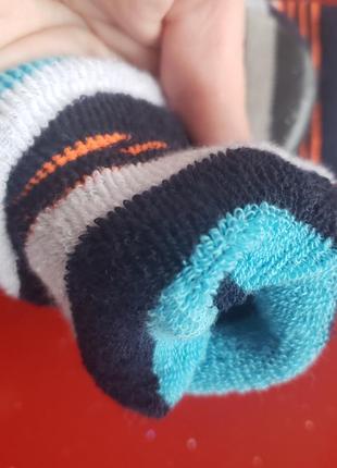 Alive германия детские теплые махровые носки с тормозками против скольжения мальчику 1.5-2-3 г 18-24-36м 86-92-98см3 фото